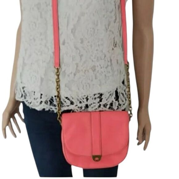 Fossil Pink Leather Crossbody Bag - Picture 4 of 10